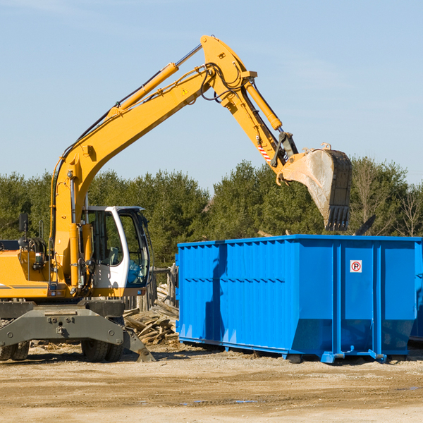 is there a minimum or maximum amount of waste i can put in a residential dumpster in Winston MO